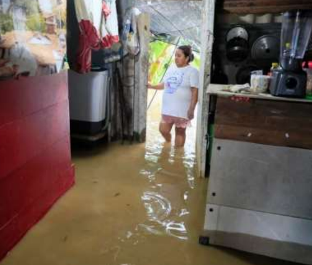COENPeru's tweet photo. 📢 Huánuco: tras lluvias intensas, esta madrugada ocurrió una #Inundación por el desborde del río Huallaga en los sectores Playa y María Magdalena, distrito de #LaMorada, provincia Marañón, que causó daños a viviendas y cultivos. Personal del gobierno local realiza la #EDAN y coordina las acciones de respuesta.