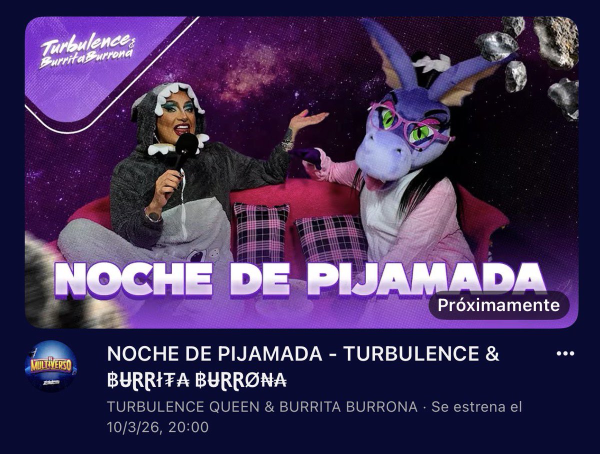 Ya hay preview del video de hoy, Noche de Pijamda y no sale Dulce Lopes, La Perrita Grifa; ojalá que si salga, me cae re bien. 
La Pijamada R*al