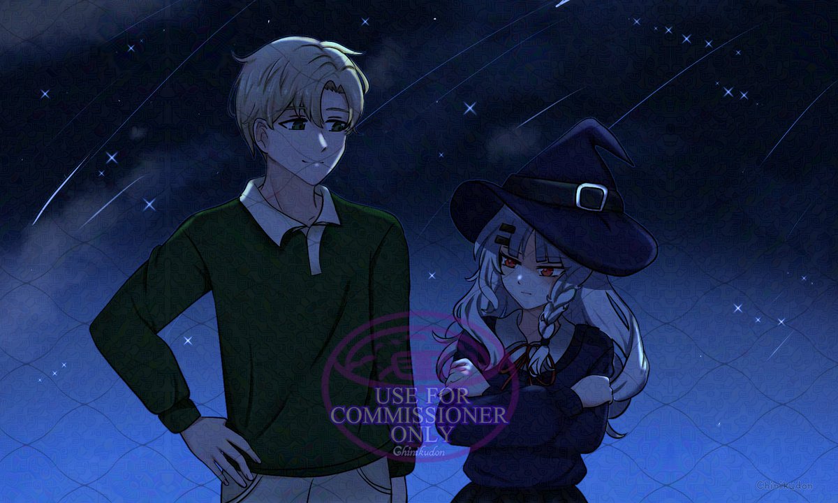 Commission art result for @/ThatsHobble✨️
Thank you for trusting me to make this couple cute project~ 🥰
#commissionart #originalcharacter #ocxoc