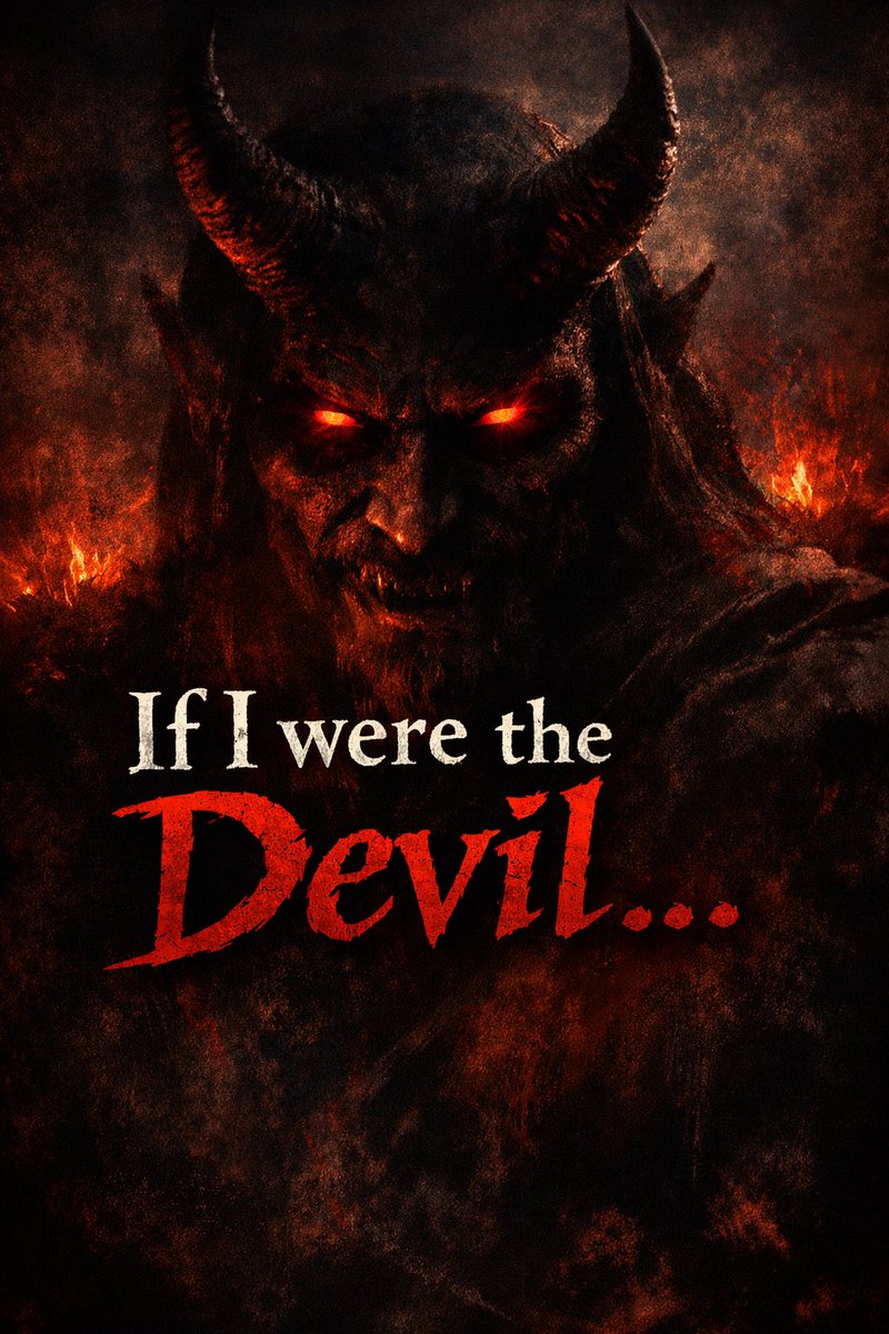 gregstier's tweet photo. IF I WERE THE DEVIL…

If I were the devil, I’d get nice pastors to preach nice sermons about a nice God—while avoiding the hard truths of the Bible.

If I were the devil, I’d convince Christians to just live the Gospel and not to share it out loud with words. “After all” I’d tell them “that’s your pastor’s job.”

If I were the devil, I’d raise up televangelists to preach, “God wants you rich.” I’d use these hucksters to drain the bank accounts of widows and blue-collar workers so they could fund their mansions, luxury cars, and designer suits.

If I were the devil, I’d raise up “brilliant” theologians to cast doubt on God’s Word with clever arguments and endless deconstruction—calling it “progressive.”

If I were the devil, I’d get preachers to preach a gospel that sounds like the gospel… but isn’t. A gospel of “say this prayer, try harder, surrender more”—anything but faith alone in Christ alone based on his finished work on the cross and resurrection from the dead.

If I were the devil, I’d tell Christians that salvation was a license to sin, not a reason to serve God with all of their hearts.

If I were the devil, I’d get youth leaders to serve teenagers spiritual junk food—fun, shallow talks that avoid deep truths like the Trinity, the authority of Scripture, and justification by faith.

If I were the devil, I’d get Christian teenagers to do lots of good things—feed the poor, build houses, serve the hurting—but never actually share the Gospel.

But I’m not the devil.

Satan is.

And honestly… he’s doing a very good job at being bad.

If you were the devil, what would you do?