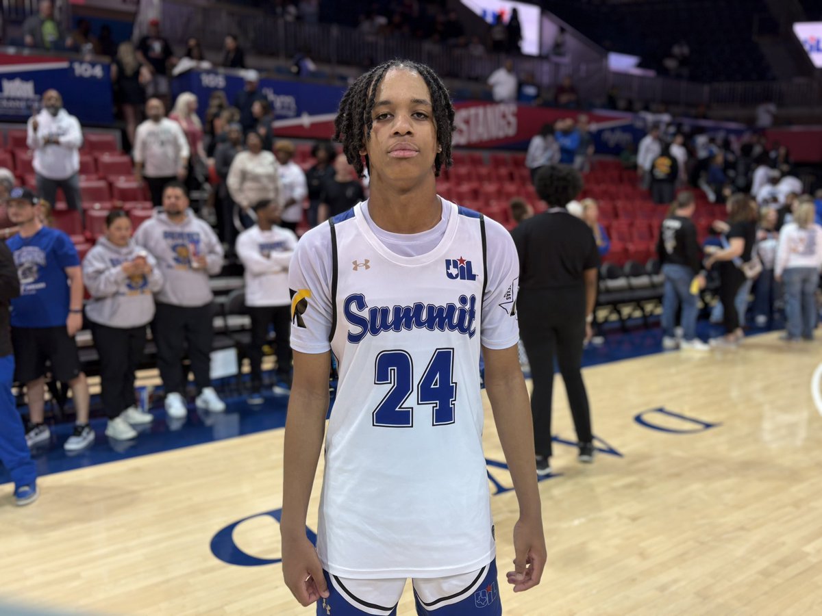 GASOLyndon's tweet photo. #UIL 5AD2 State Semifinals

Mansfield Summit 52
Lovejoy 35

@JunitBasketball will get the chance to defend their title on Saturday - smothering Lovejoy’s offense with an elite defensive display in the second half, only allowing 11 points after the break.

@sneed_jaxon22 was at the heart of Summit’s success, getting to the paint consistently as he finished with 15 points and several assists.

2029 @joecreal3 helped put the game away late with 7 points in the 4th

Luke Modersohn led Lovejoy with 13 points in a valiant effort.

#GASO