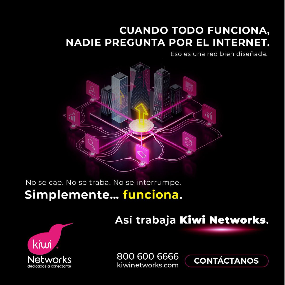 KiwiNetworks's tweet photo. Conectividad dedicada que simplemente responde.

https://t.co/fIBHR8bJvp
📞 800 600 6666.

#KiwiNetworks
#DedicadosAConectarte https://t.co/zPEeONAnbp