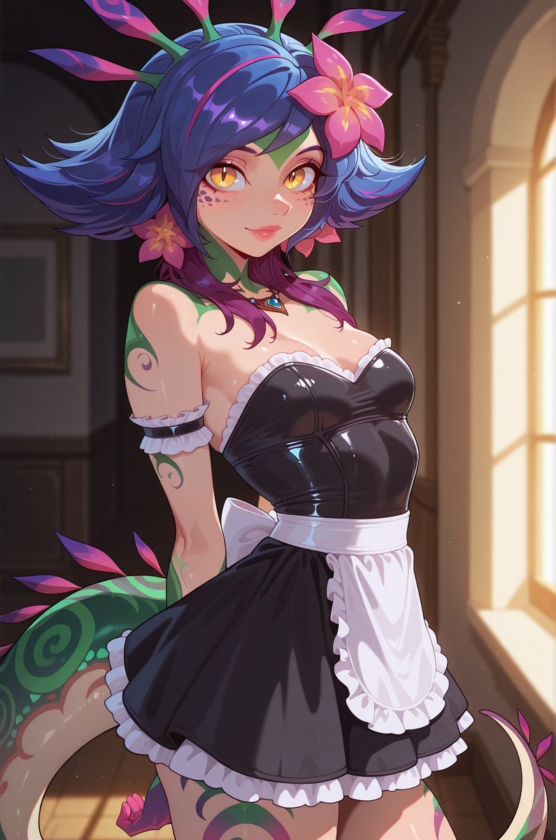 ㅤ
 ㅤ                  {🦎}— "Morning Master, Neeko willing to serve you anyway you like~."  

#LEWDRP #NSFWRP #SEXROL