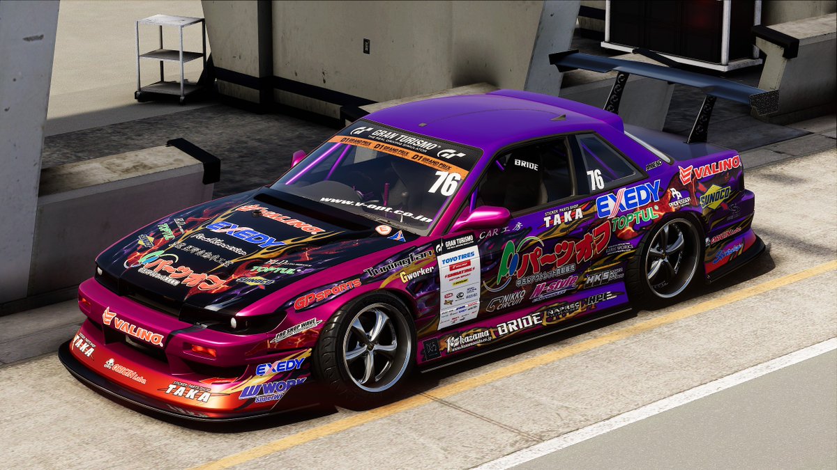 #carx 
No.76 Nakamura.Ryu S13
<a href="/NonemE1026/">NonemE</a>   さんからステッカーを頂いてやっと完成しました！
大満足！