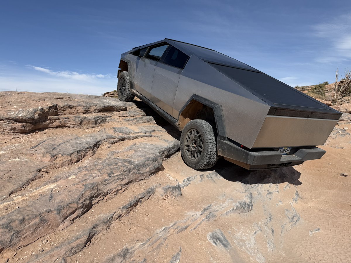ExitPlan's tweet image. Hell’s Revenge - Moab, Utah in a Cybertruck.

You can do more than crawl the mall, you can off-road!