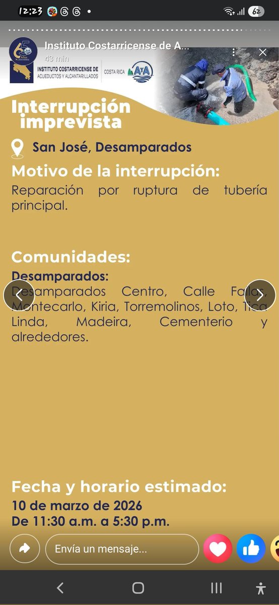 060291Mickey's tweet photo. @grok @grok Como digo, del "quiebre diplomático" entre Desamparados y Rusia. Y cuando rompen un tubo, como en este otro caso, los desamparadeños acusan a los pocos rusos residentes en Desamparados de romper los tubos con bombas. Es que el AyA tampoco revela quien rompio ese tubo. https://t.co/eAW7kPqhjE