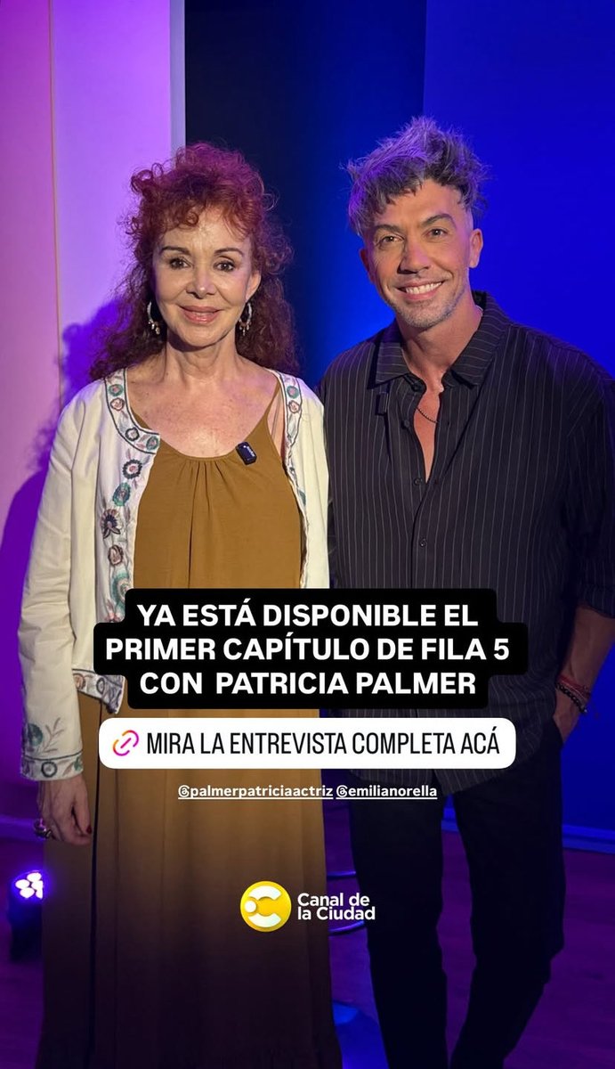 EMILIANORELLA's tweet photo. Hoy episodio 1 #FILA5 
Invitada Patricia Palmer
👉 https://t.co/6N9G9Fp7En https://t.co/iypofUhMQ4