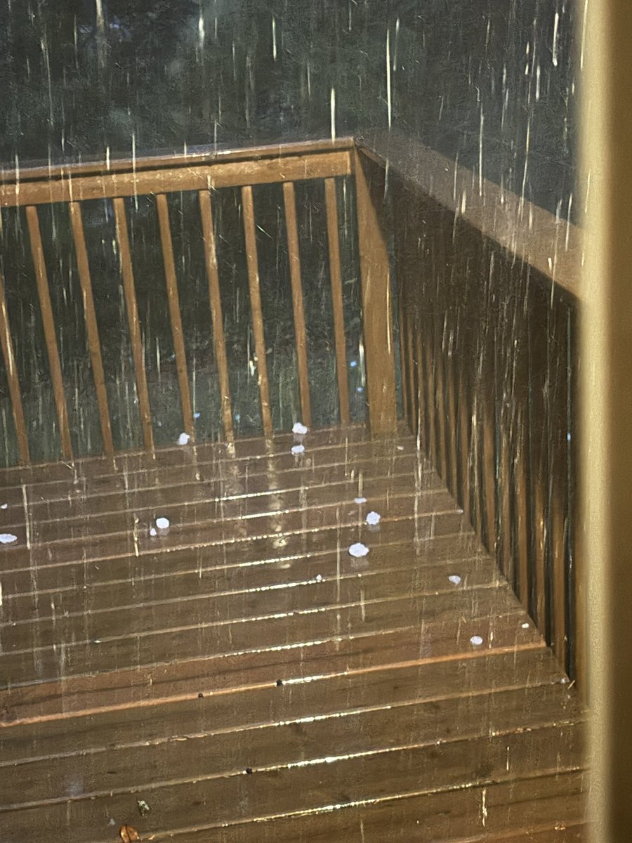 AndrewHartings's tweet photo. @wxblakeharms Golfball sized hail in Hudsonville Michigan https://t.co/Dm1Rxqodky
