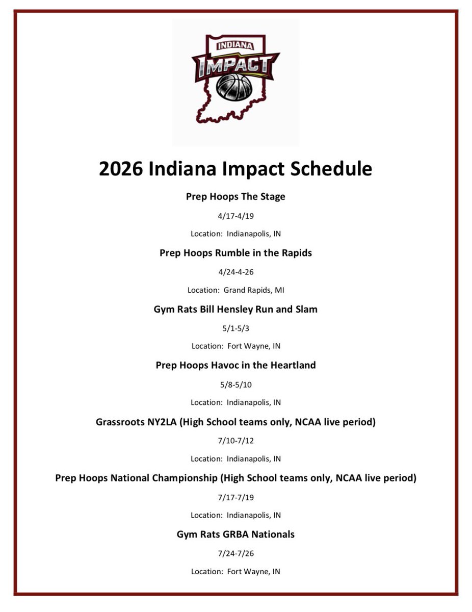 Indiana Impact tweet media