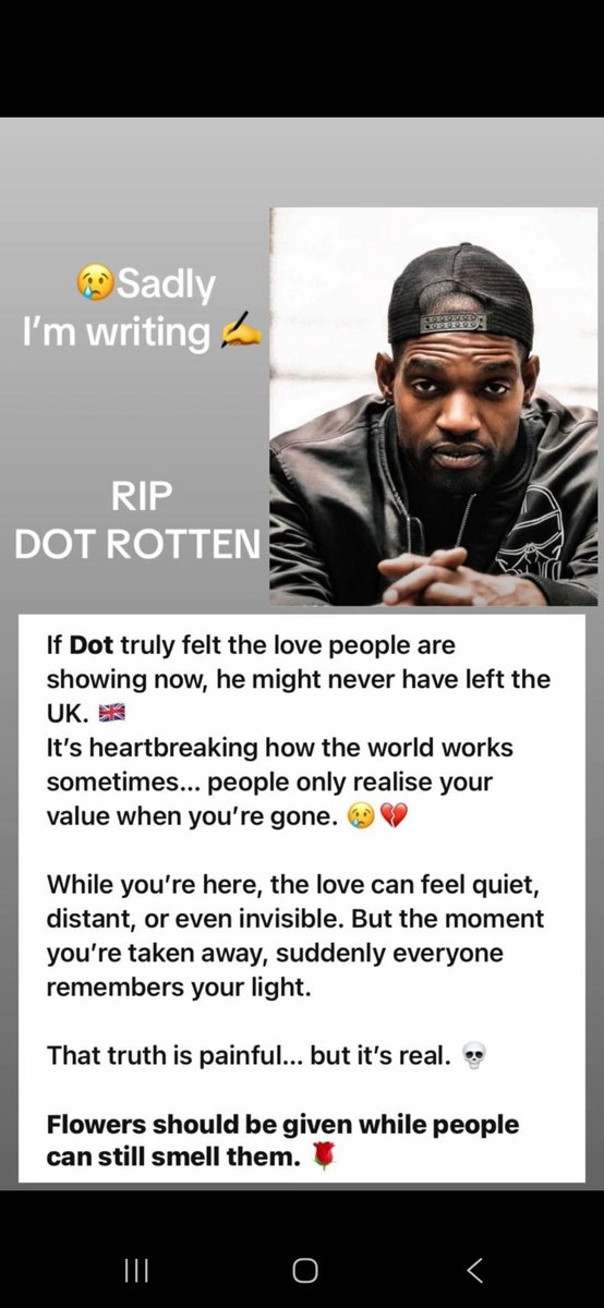 RampzTBE's tweet photo. Rest in harmony my bro 👊🏾
#ZephEllis aka #DotRotten

This is an Eye opener
and 
A shock to my system 

T #Time B #Balances E #Everyting 💜🎭
#sincerão #Bayern #DzieńMężczyzn

#GrimeMusic
over low
#frequencyMcs https://t.co/MsIprARDE7