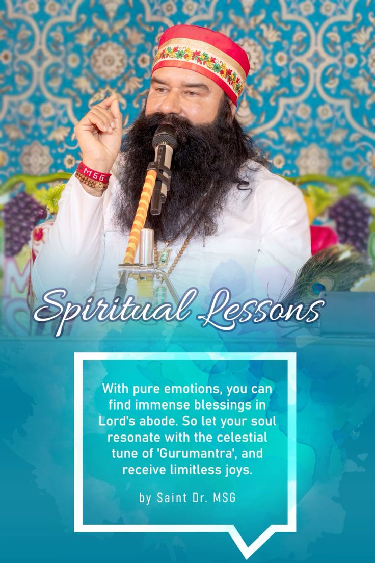 kh_insan926's tweet photo. Let your soul resonate with the celestial tune today. 🎶
Saint Gurmeet Ram Rahim Ji teaches us that pure emotions are the key to receiving the Lord's limitless blessings. Start your journey within.
#WednesdayWisdom https://t.co/DlsYkmfDhw
