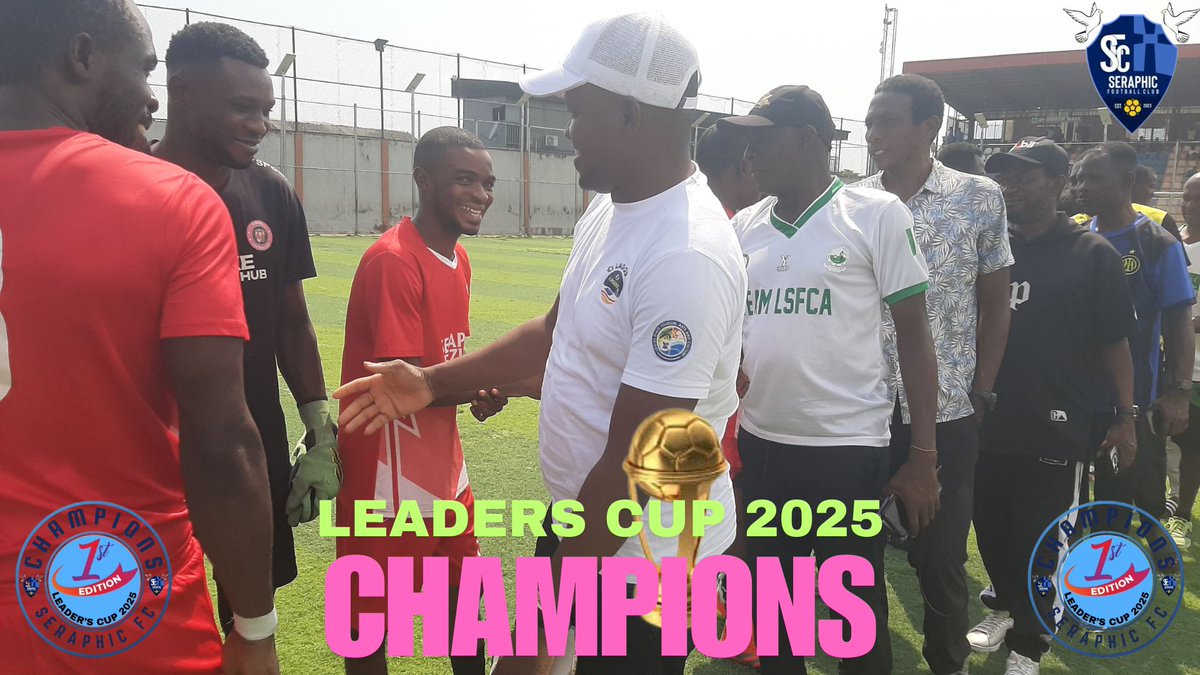 ClubSeraph10395's tweet photo. 🥇Leaders Cup🏆 2025: Champions Seraphic FC. https://t.co/HPI2GYME3R
