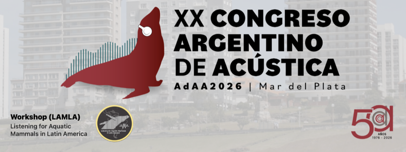 travesiasdelobo's tweet photo. 📢 Save the date!
Del 18–20 Nov 2026 se realizará en @mardelplata 🇦🇷 el
XX Congreso Argentino de Acústica – AdAA2026
junto con el LAMLA V – Listening for Aquatic Mammals in Latin America 🐳🐬🎶🎵
https://t.co/mruMkwj0L0
Muy pronto más info
#AdAA2026 #LAMLA #Bioacoustics @unmdp https://t.co/6m02woKC6W