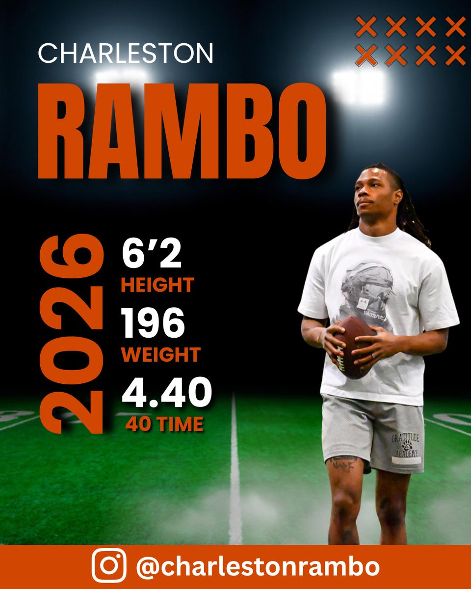 This game demands dedication, grit, and relentless work ethic. I've put in the work and I'm ready for the next opportunity. Let's work!
Position: WR
Height/Weight: 196
40 Time: 4.40
<a href="/NFL/">NFL</a> <a href="/NFLDraft/">NFL Draft</a> <a href="/RapSheet/">Ian Rapoport</a> <a href="/AdamSchefter/">Adam Schefter</a> <a href="/FieldYates/">Field Yates</a>  #NFL #NFLDraft #FootballLife #WideReceiver