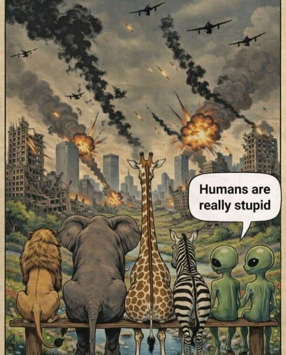 humorUAwin's tweet image. #animal #humans #war