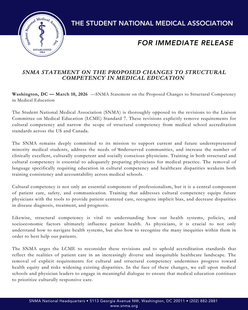 Student National Medical Association, Inc (SNMA) tweet media