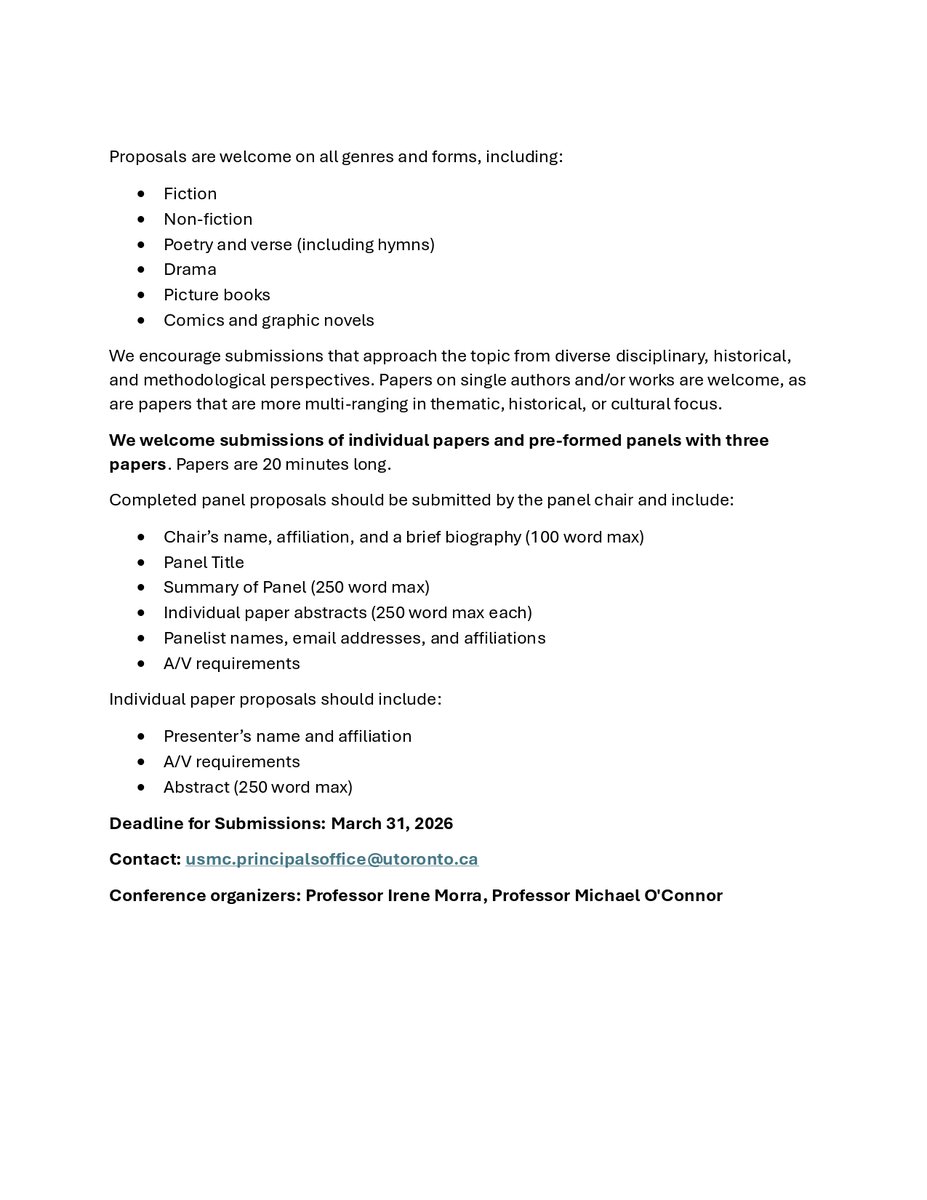 Int'l Research Society for Children's Literature tweet media