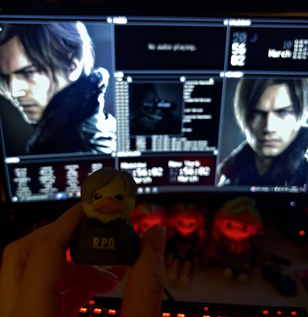 Leon mutated into a duck