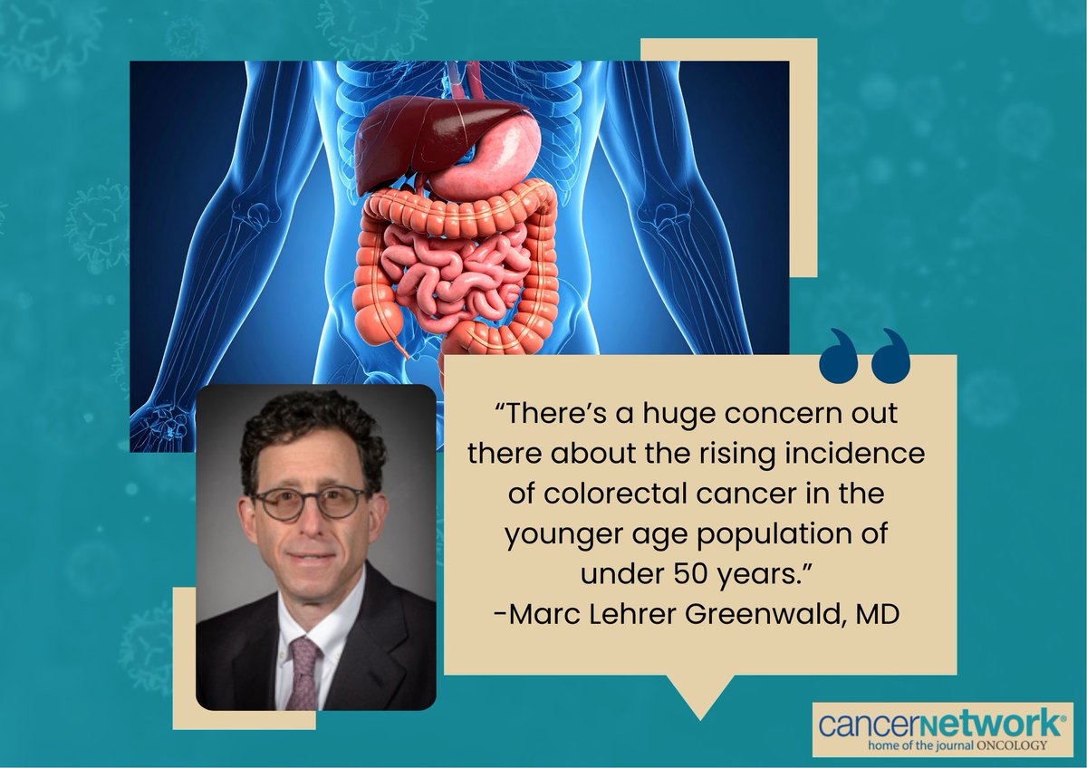 CancerNetwrk's tweet photo. 🎙️ We spoke with Marc Lehrer Greenwald, MD, about the rising incidence of CRC among young patients.

The highlights of that conversation are below:

⭐ Why is this happening?
⭐ Key difference between younger and older patients?
⭐ 2 patient cases

https://t.co/ZrP452XK3s

#crcsm #ColorectalCancer #Oncology #Surgery | @NorthwellHealth