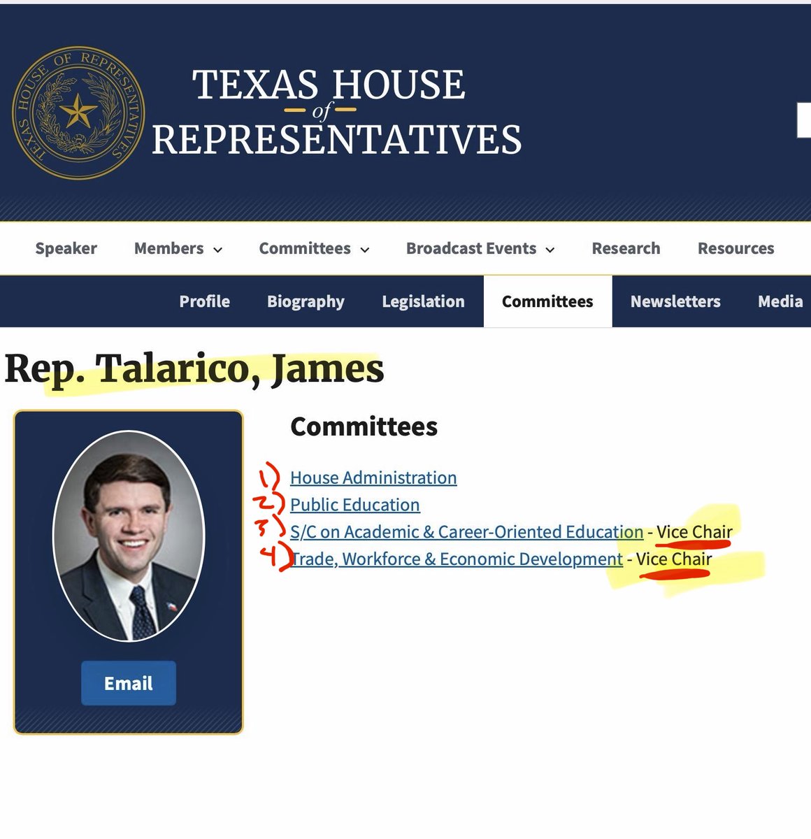 brianeharrison's tweet photo. Talarico voted for and helped elect Dustin Burrows as the “Republican” Speaker of the Texas House… and Burrows then gave Talarico multiple VICE CHAIRMANSHIPS.  

He still holds these Vice Chairmanships. 

Betrayal. https://t.co/fg5x7oaeK1