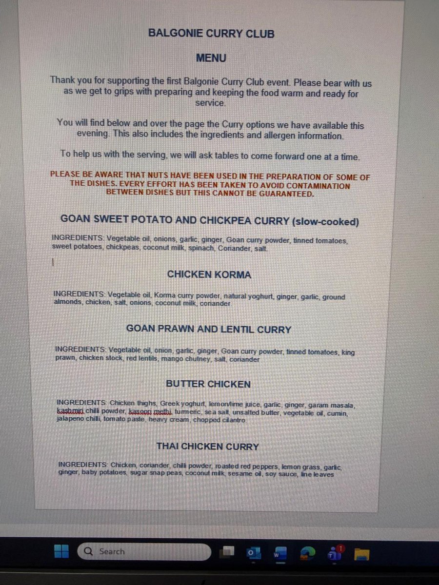 Lodge764's tweet photo. @lodge764 menu for the upcoming Curry Club on the 14/03/26, yummy 🤝🤝🤝
#ldoge764 #freemason #fife https://t.co/LOudNlbval