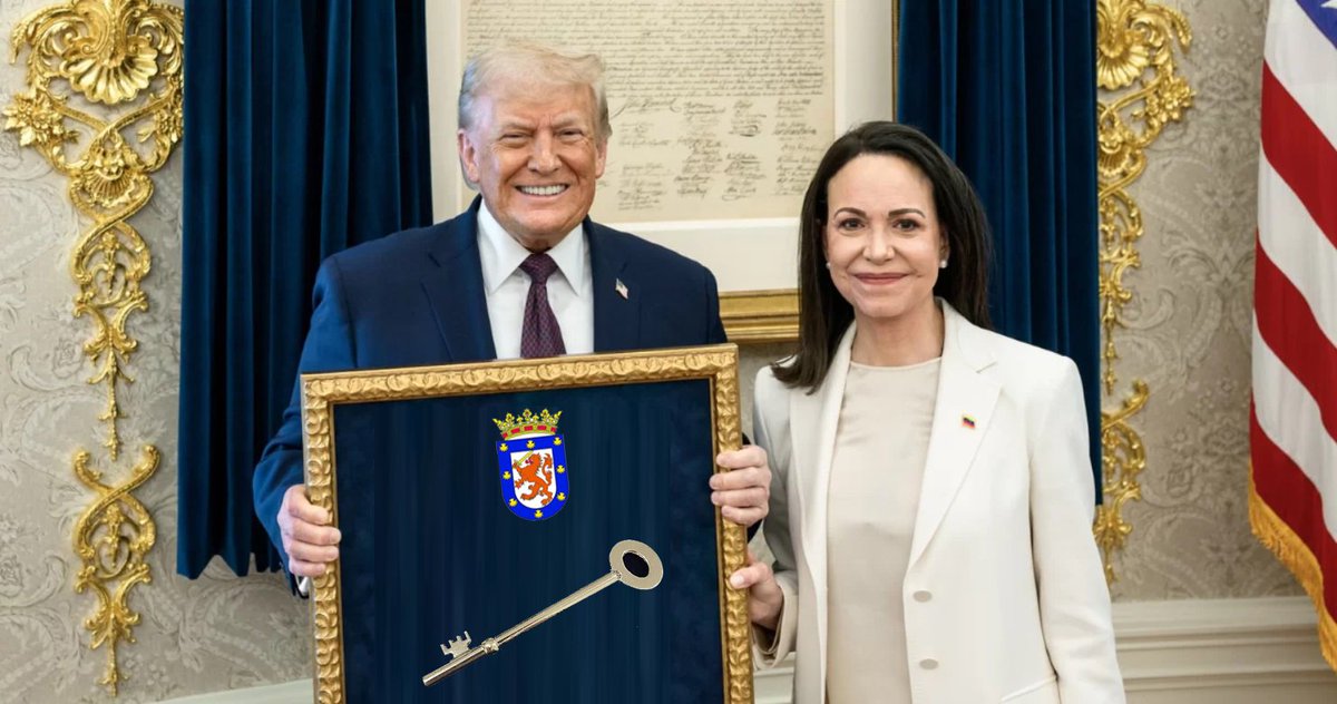 Ayatanland's tweet photo. Vengo del futuro. Esto va a pasar con la llave que @Desbordes le va a regalar a María Corina Machado https://t.co/DRIAO7liqW