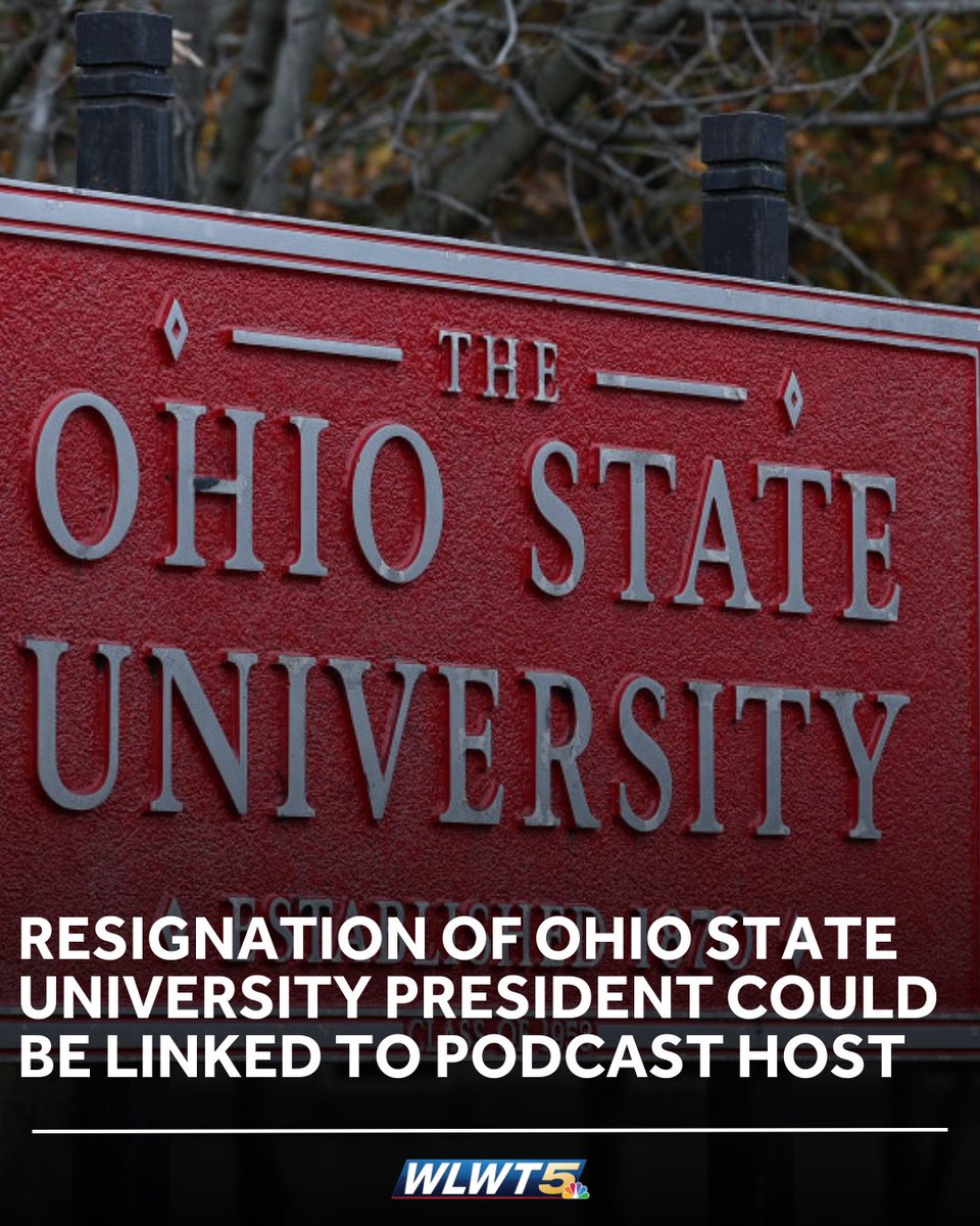 WLWT's tweet image. DEVELOPING: More details are being released after the surprising resignation of Ohio State University’s president Walter “Ted” Carter Jr. 

What we know: wlwt.com/article/walter…