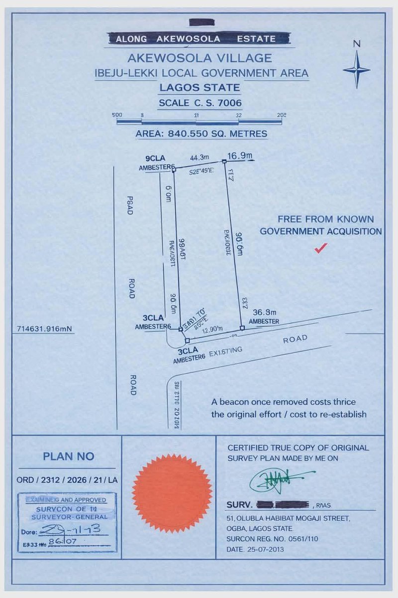 Understanding Survey Plans: How to Identify an Original or Fake Survey

A survey plan is a document that shows the exact measurement, size, and boundaries of a parcel of land. It helps you know where the land starts and where it ends. Survey matters are handled by licensed