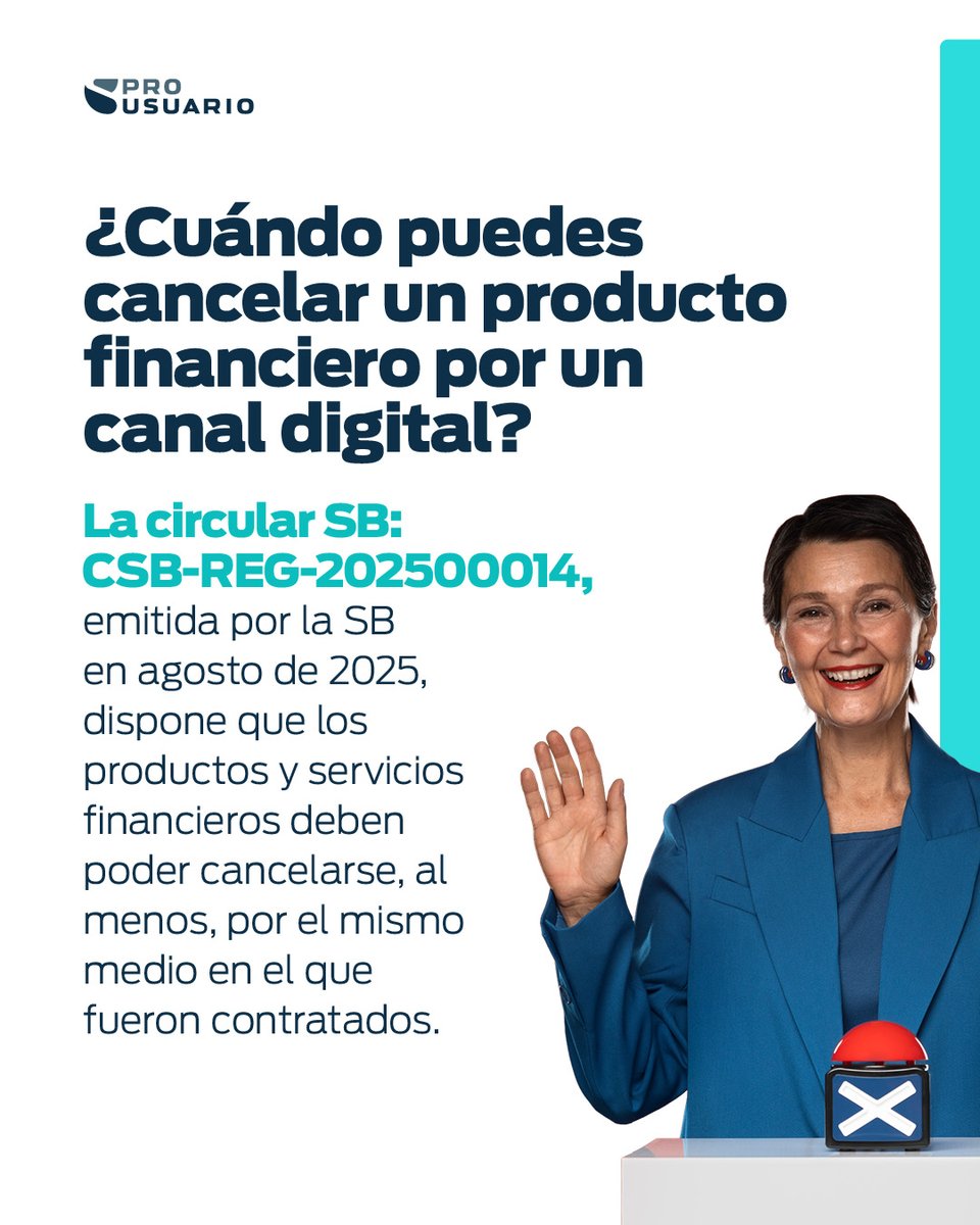 SuperdeBancosRD's tweet photo. Desliza para conocer más sobre los lineamientos de cancelación de productos y servicios.

#CircularSB #RegulaciónSB https://t.co/JLREKwOHHm