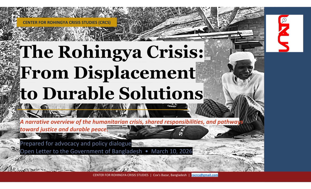 Center for Rohingya Crisis Studies tweet media