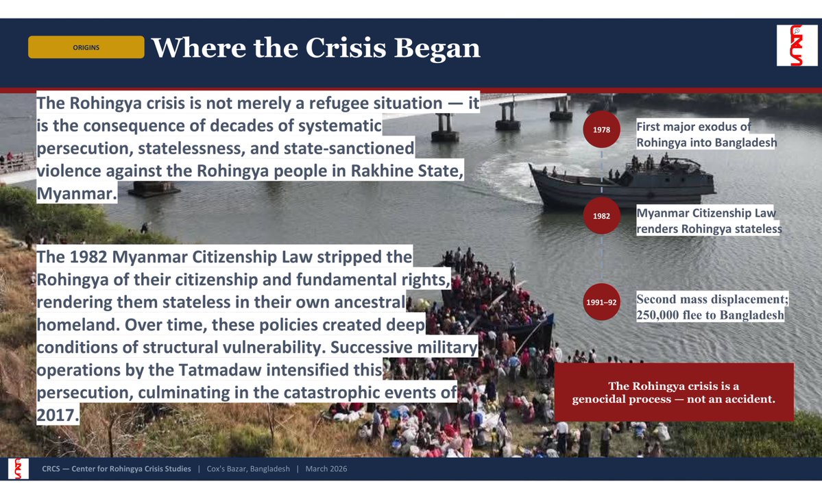 Center for Rohingya Crisis Studies tweet media