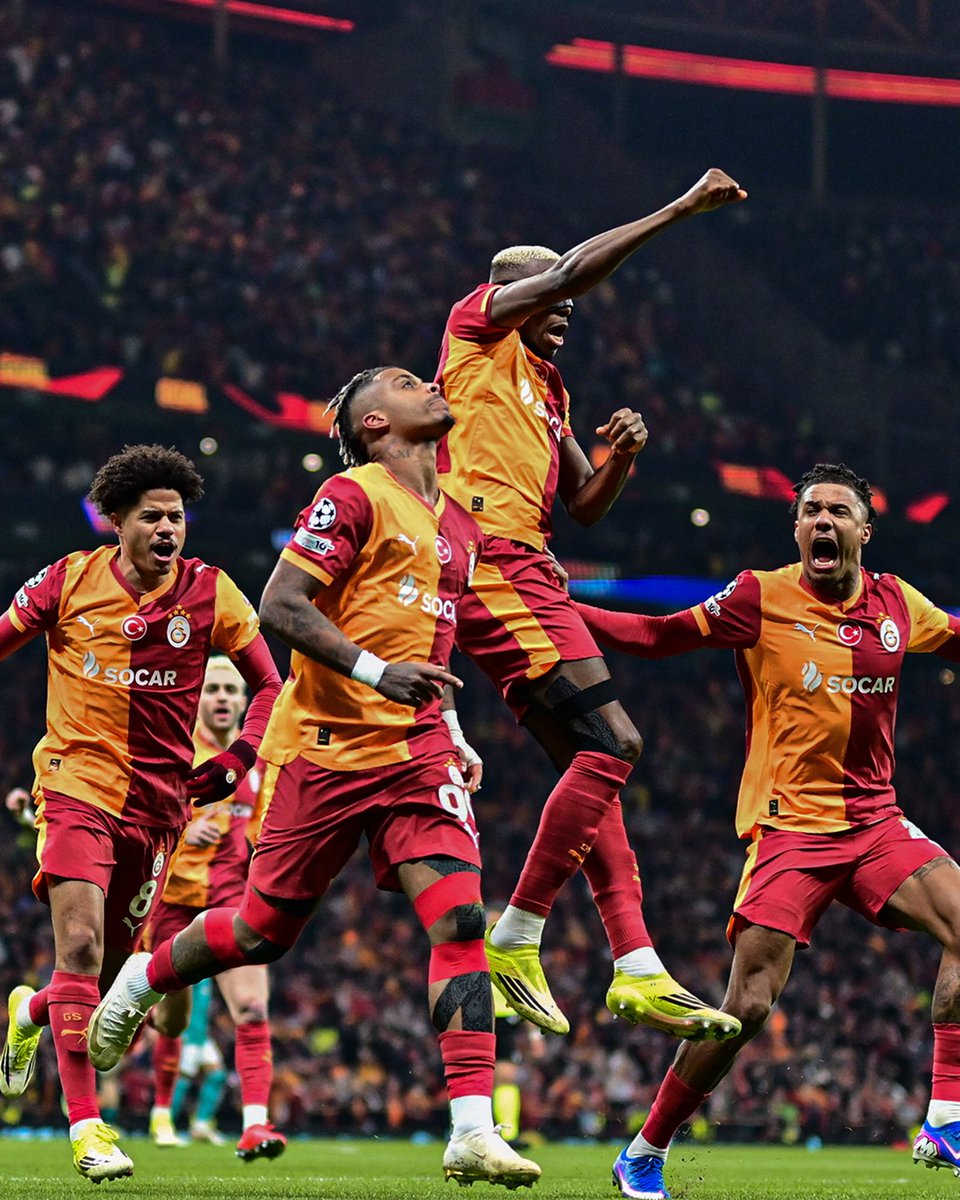 Kendi evimizde, dünya klasında bir atmosferde harika bir Şampiyonlar Ligi gecesiydi 🦁✨ Sahadaki herkesin 90 dakika boyunca verdiği mücadele inanılmazdı. 👏🏼 Henüz hiçbir şey bitmedi ama Anfield'a başımız dik gidiyoruz. 💛❤️ <a href="/GalatasaraySK/">Galatasaray SK</a> 
//
Great UCL night at home with a