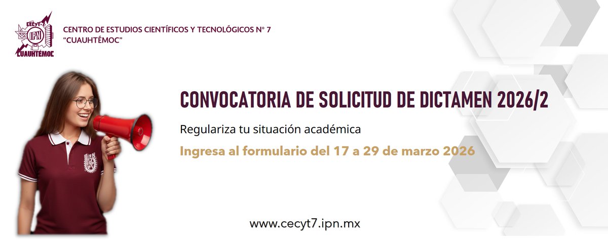 gestion_7's tweet photo. CONVOCATORIA DE SOLICITUD DICTAMEN 2026/2
https://t.co/ipz2rASVbO
https://t.co/0JqZ1dzP7E https://t.co/TyuATkiDv3