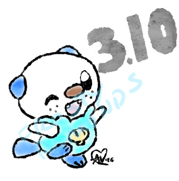 (Almost) Daily Oshawott 1156. It's his day!!!! 😭

#pokemon