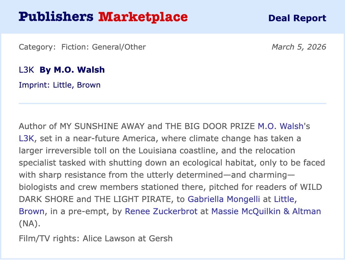 M.O. Walsh tweet media