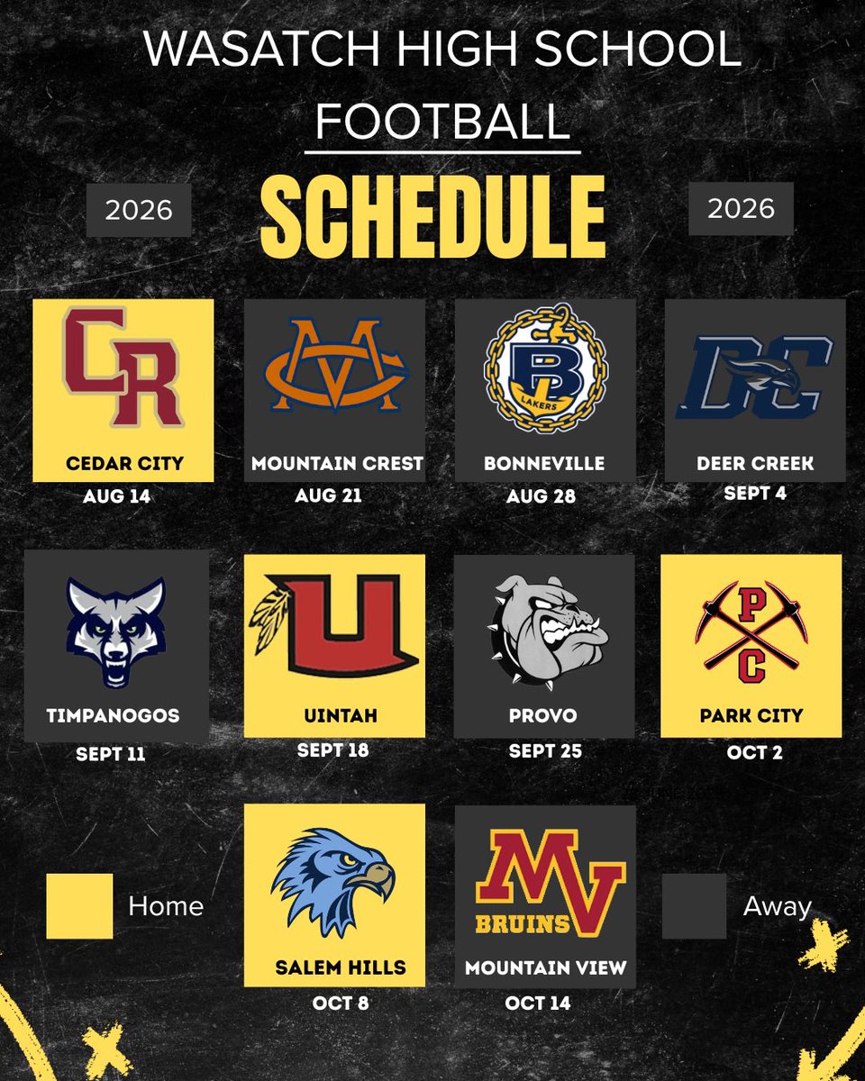 Wasatch High School Football tweet media