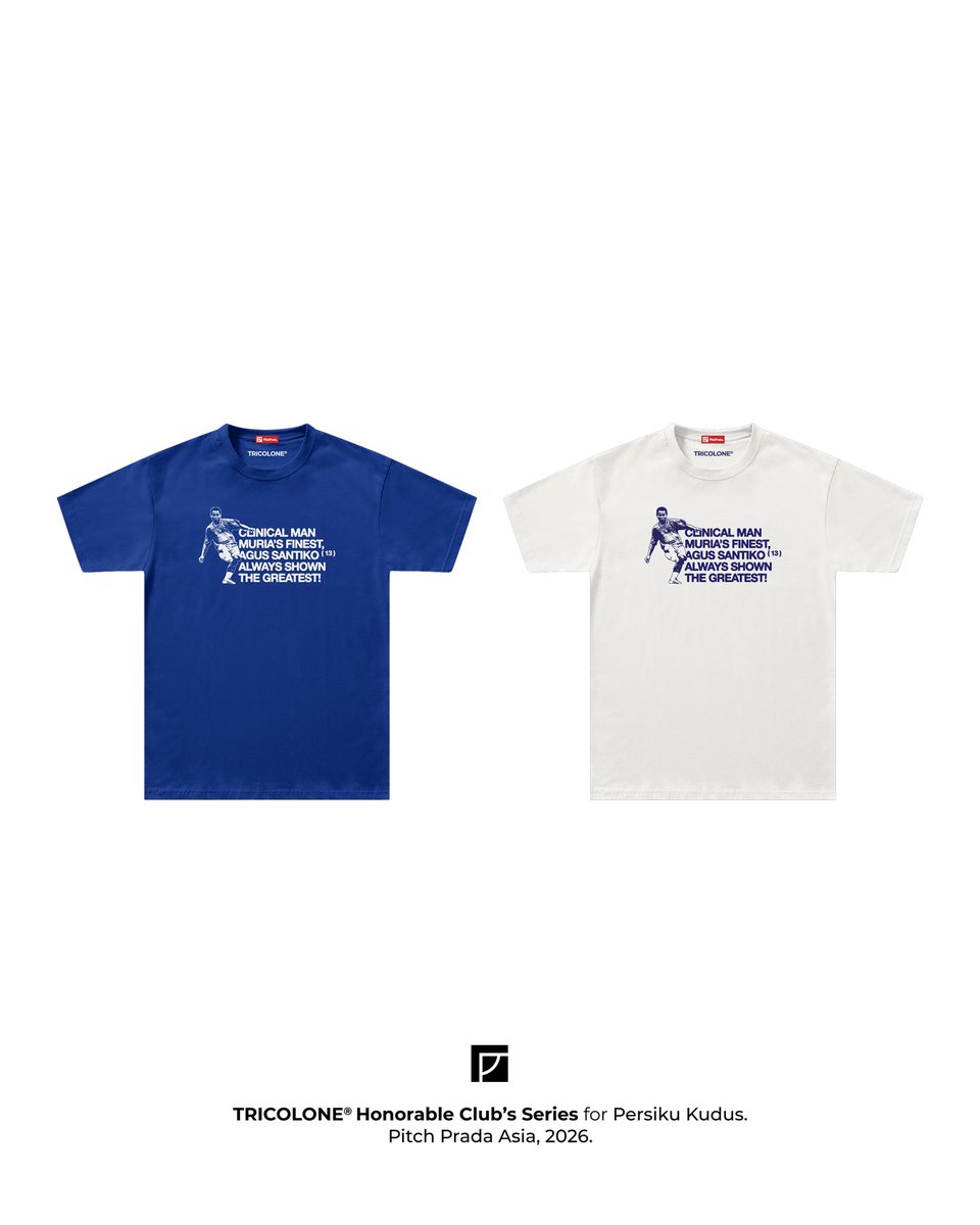 wandakrisnaaa's tweet photo. Tricolone Honorable Club's Series is now available to pre order for Persiku Kudus.

@pitchprada https://t.co/3QRbJdjlHI