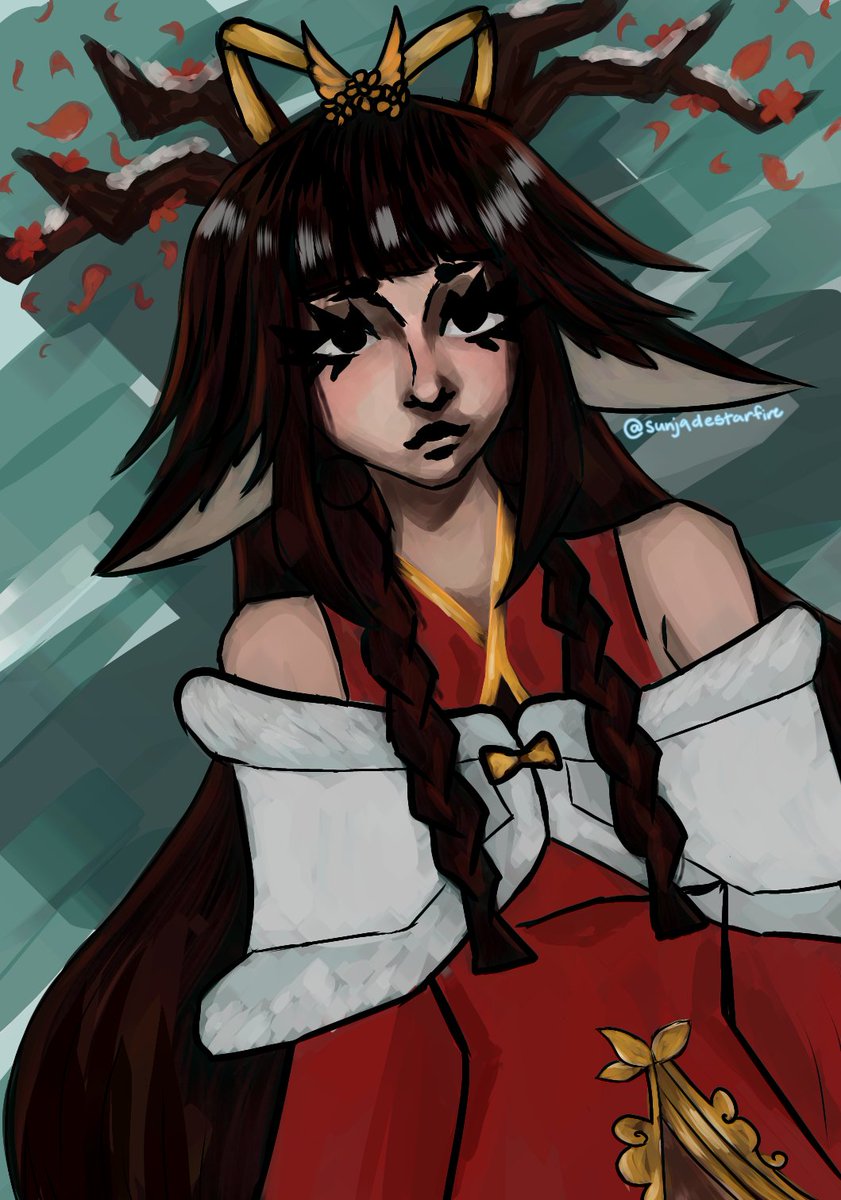 SunjadeStarfire's tweet photo. wiwwia is done!! #lillia #art #leaguetwt #leagueoflegends https://t.co/26JcrTNFPV