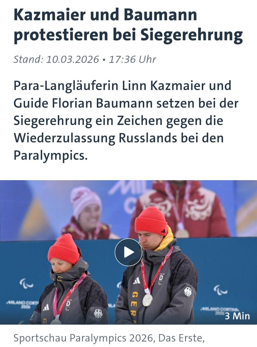 Ich schäme mich für diese verbohrten, aufgehetzten, peinlichen  Leute, die sich bei einer Siegerehrung von Russen abwenden. Sie haben bei Olympia nichts zu suchen.