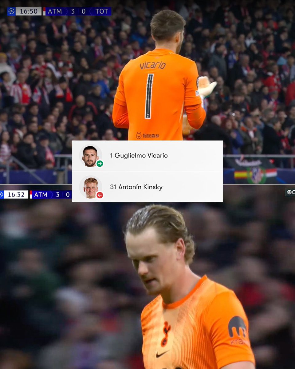 FandomID_'s tweet photo. Bukan debut yg manis. Justru sebaliknya, bisa meruntuhkan mental.

Antonín Kinský, kiper Spurs ini masih 22 tahun. Dia diganti Vicario pd menit 17 setelah kebobolan 3 gol dalam 15 menit.

Toni menangis saat diganti 😭🥲

Comeback stronger Toni 🙌🏻🔥💪🏻

Pic via ESPN https://t.co/Qpp0zXpgqN