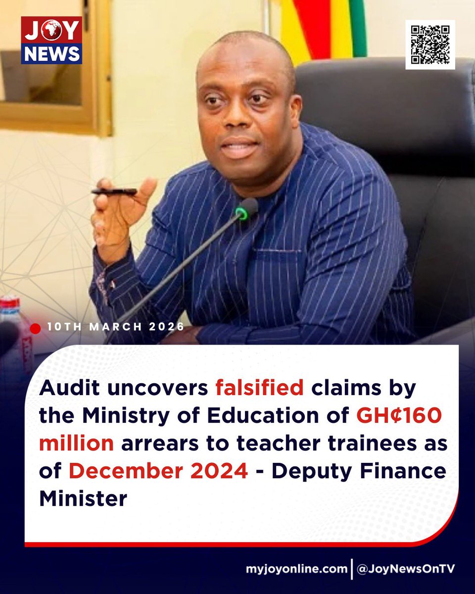 Shejackiesays's tweet photo. A major audit tabled in Parliament today raises serious questions about how public money has been managed.
The Ghana Audit Service, working with EY and PwC, examined GH¢68.7 billion in government arrears and claims.

What they found:

• GH¢8.1 billion in claims rejected due to fake documentation, duplication and payments for work not done.
• A GH¢89.4 million liability linked to the One District One Factory programme that banks say never existed.
• Payments reportedly made to a bank account that does not exist.
• Thousands of tonnes of rice and maize paid for but not fully delivered.

The Finance Ministry says without this audit, billions of cedis could have been wrongly paid out.

The report has now been referred to the Office of the Attorney-General of Ghana for investigation.

For many Ghanaians, this raises the bigger question:
How much public money could have been lost without this audit?