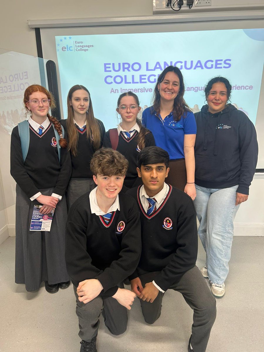 Danke Grazie Merci Gracias to @eurolanguecolleges for coming to talk to <a href="/colaiste/">Coláiste Chiaráin</a> TY MFL students today.