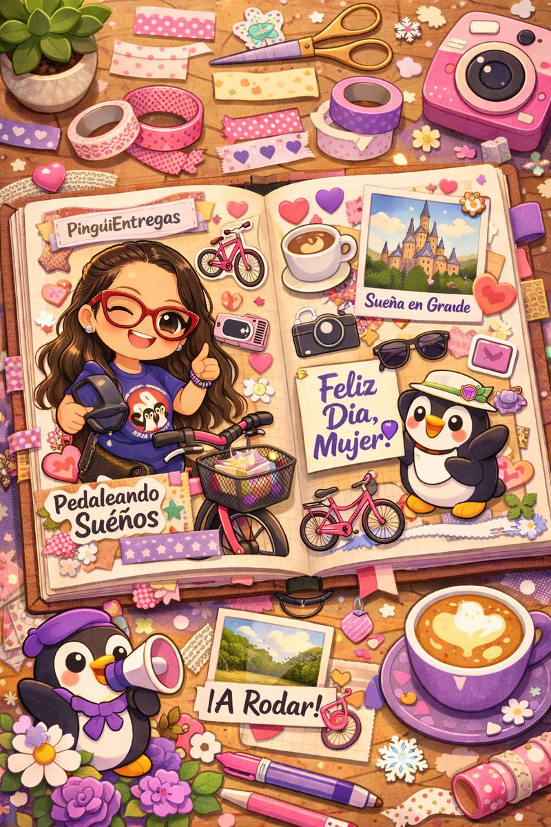 EveRamirezGomez's tweet photo. Le dije a Chatgpt
Con base en la foto adjunta, crea una ilustración digital kawaii, con un álbum de recortes estético de pinterest con todo lo que sabes sobre mi, y la papelería creativa https://t.co/9DURSxjrvm