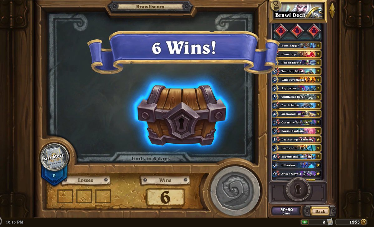 8NXDR's tweet photo. 6-0 with Brawl Blood DK
Deckcode:
AAECAYjaBQS05gTQvwfqyQeb1AcNodQE9OMEh/YEsvcE1eUG2OUG3+UG5uUGvJQHkasHj74HmsUH0MUHAAA= https://t.co/Qt2rqc7aga