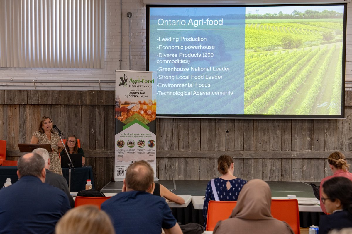 OAFDCNorthPerth's tweet photo. Thanks to the generous support of the Ag Adaptation Council and the Gay Lea Foundation, the OAFDC was able to issue a RFP for Architectural Concept Drawings to help advance our project. As part of the process, last fall we hosted a guided bus tour, "Ag 101" overview &amp; lunch! https://t.co/XpVmKedV9J