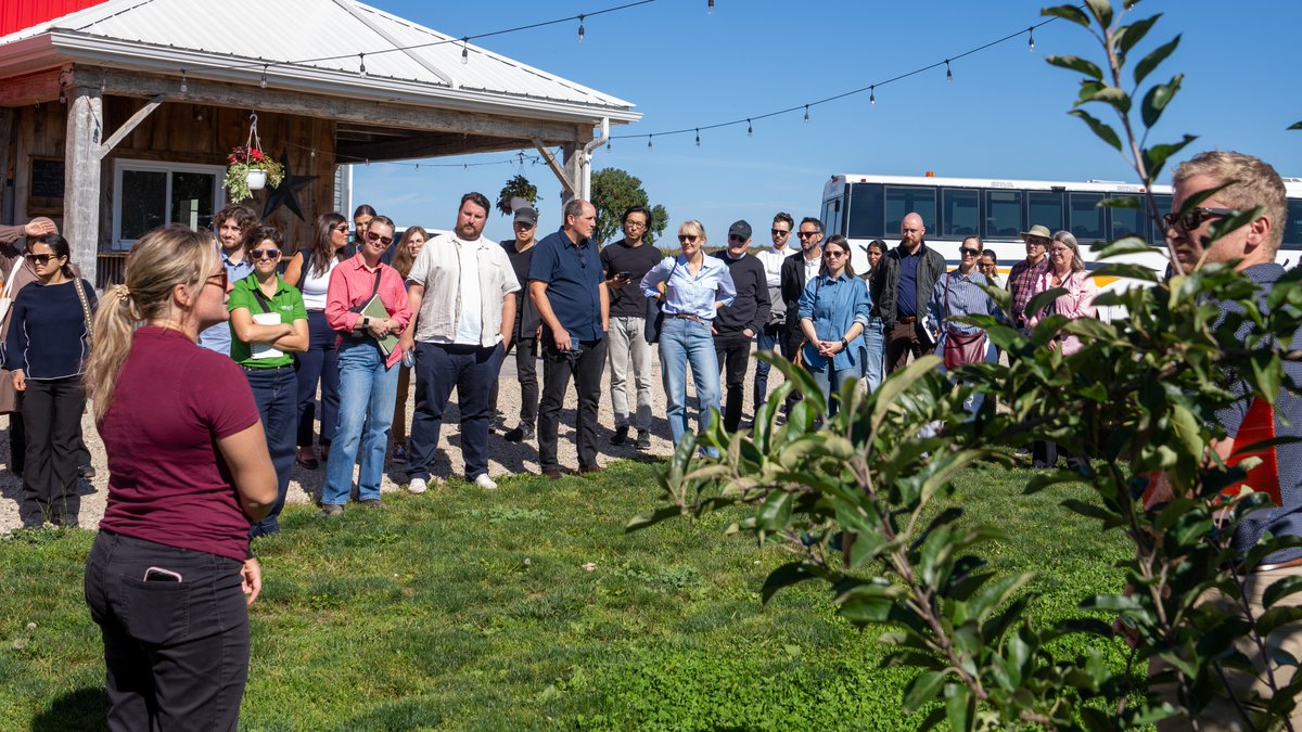 OAFDCNorthPerth's tweet photo. Thanks to the generous support of the Ag Adaptation Council and the Gay Lea Foundation, the OAFDC was able to issue a RFP for Architectural Concept Drawings to help advance our project. As part of the process, last fall we hosted a guided bus tour, "Ag 101" overview &amp; lunch! https://t.co/XpVmKedV9J