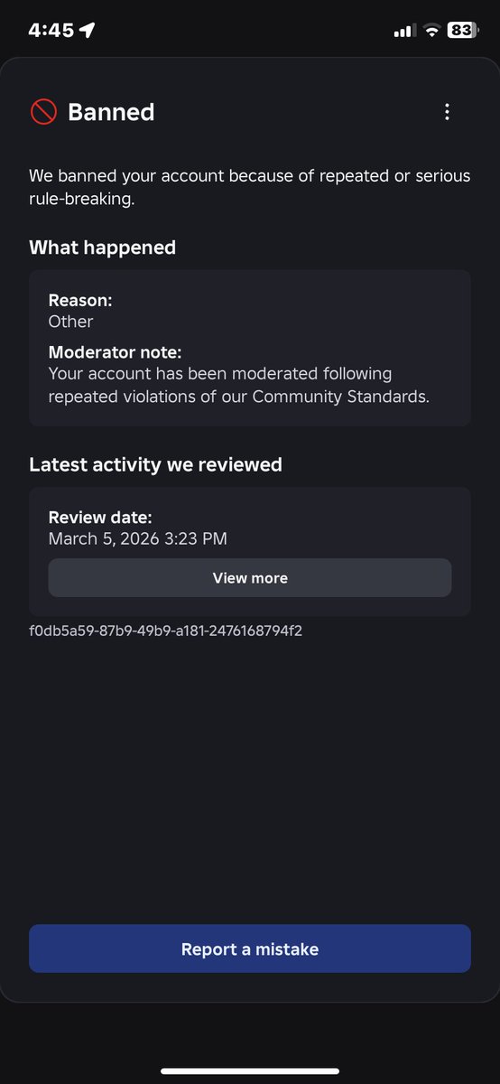 Duckman337's tweet photo. @Roblox @Roblox One of my alt accounts named (Aaron_Toybox) was banned for no apparent reason and I heard a ban wave occurred in march 5. I was one of them to get affected. Also, both of my main accounts (Ejdjjdiejdn) (Aaron_COOL1229) were affected by this ban wave. Any help? https://t.co/ArtqEI9M1j