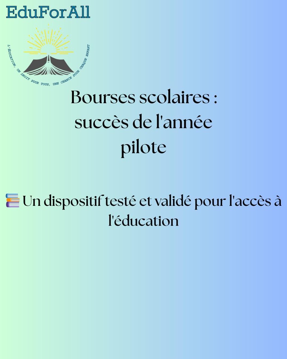 eduforall_75's tweet photo. 📚 Année pilote réussie pour EduForAll

16 élèves de l’École Le Savoir à N’Djaména ont bénéficié d’une prise en charge de leurs frais de scolarité pour 2025–2026.

🚀 Objectif : 50 élèves l’an prochain.

🙏 Merci à nos membres, donateurs et à notre référent local.

#Education https://t.co/bhGPJk1Yn0