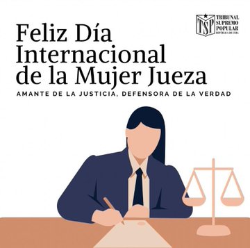 Mis felicitaciones para nosotras las mujeres juezas del sistema de tribunales de <a href="/TPP_Granma/">TPPGranma</a> que día a día damos lo mejor, en aras de una justicia efectiva y transparente.
Pensando y actuando con unidad.