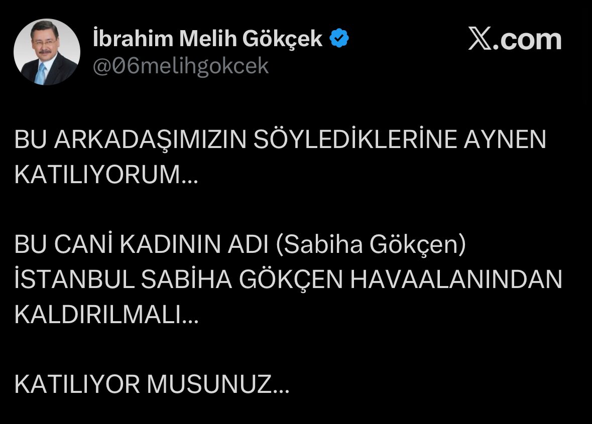 Adalet Mülkün Temelidir derneği ile birlikte, Sabiha Gökçen’e “cani” diyen Melih Gökçek hakkında suç duyurusunda bulunacağız.